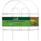 Best Garden 8 Ft. Powder-Coated White Wire Folding Fence Image 3
